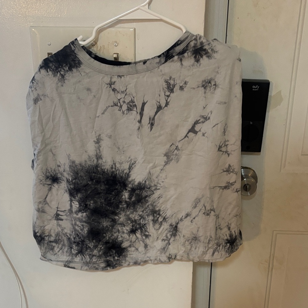 Forever 21 Tie-Dye Women's Top - Black and Gray